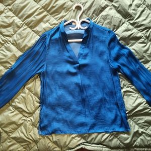 12 Rue Collette medium blue blouse